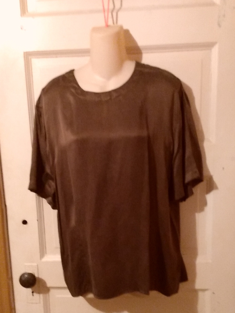 Silk Short Sleeve Blouse Jones Nyc Mobwives